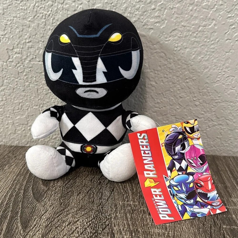 Sabans Mighty Morphin Power Rangers Black Ranger 7” Plush Stuffed Animal …